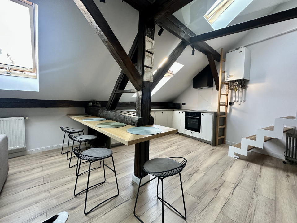Apartament modern, cu loft, lângă strada Horea, prima închiriere!