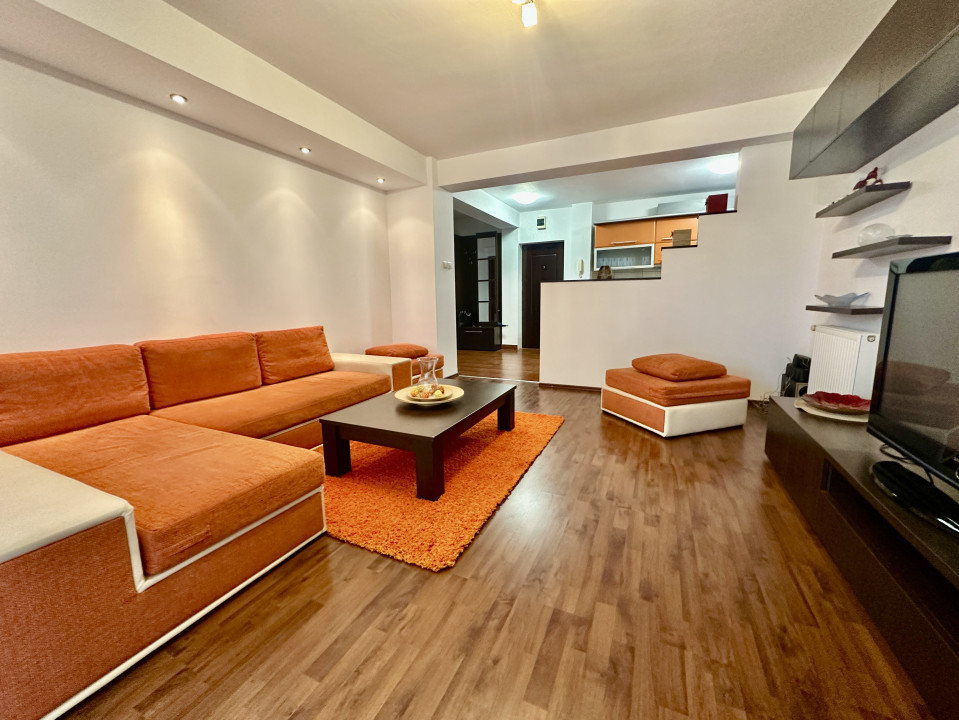 Apartament 2 camere mobilat – balcon 14 mp, boxă, lângă Grand Hotel Italia