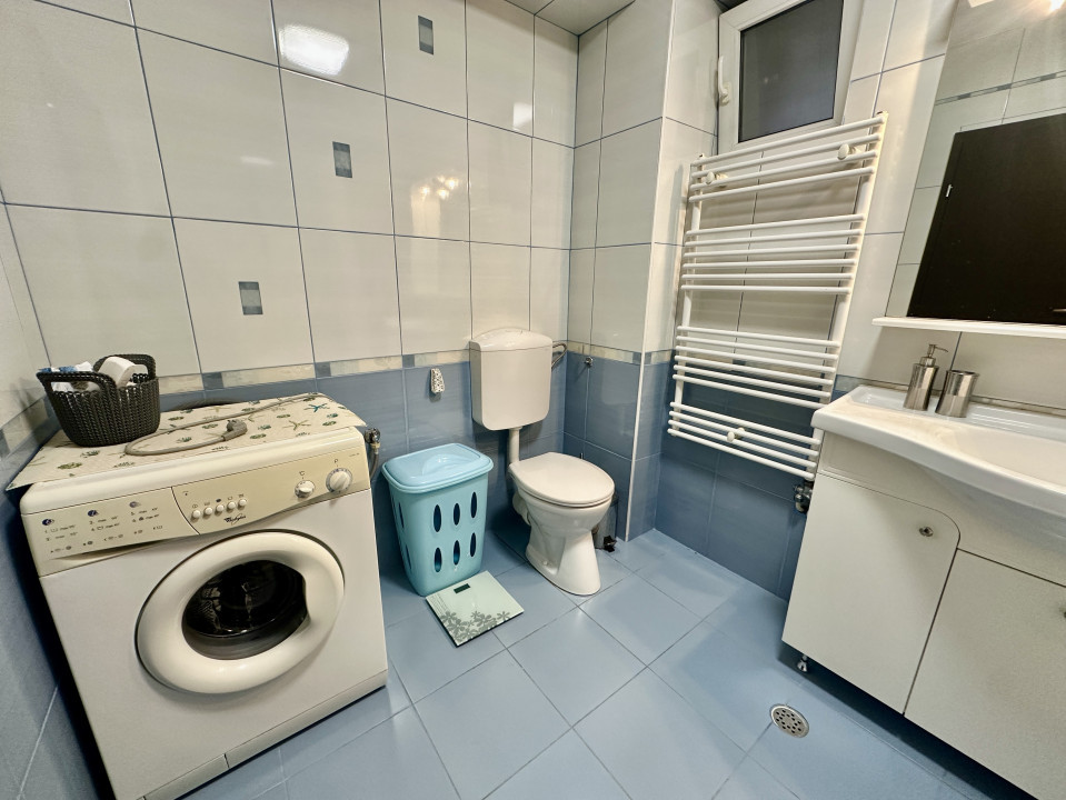 Apartament 2 camere mobilat – balcon 14 mp, boxă, lângă Grand Hotel Italia