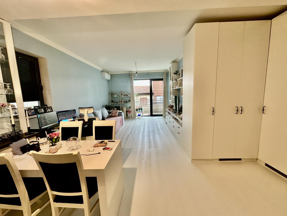 Apartament finisat și mobilat modern, cu parcare subterană – Mărăști, bloc nou