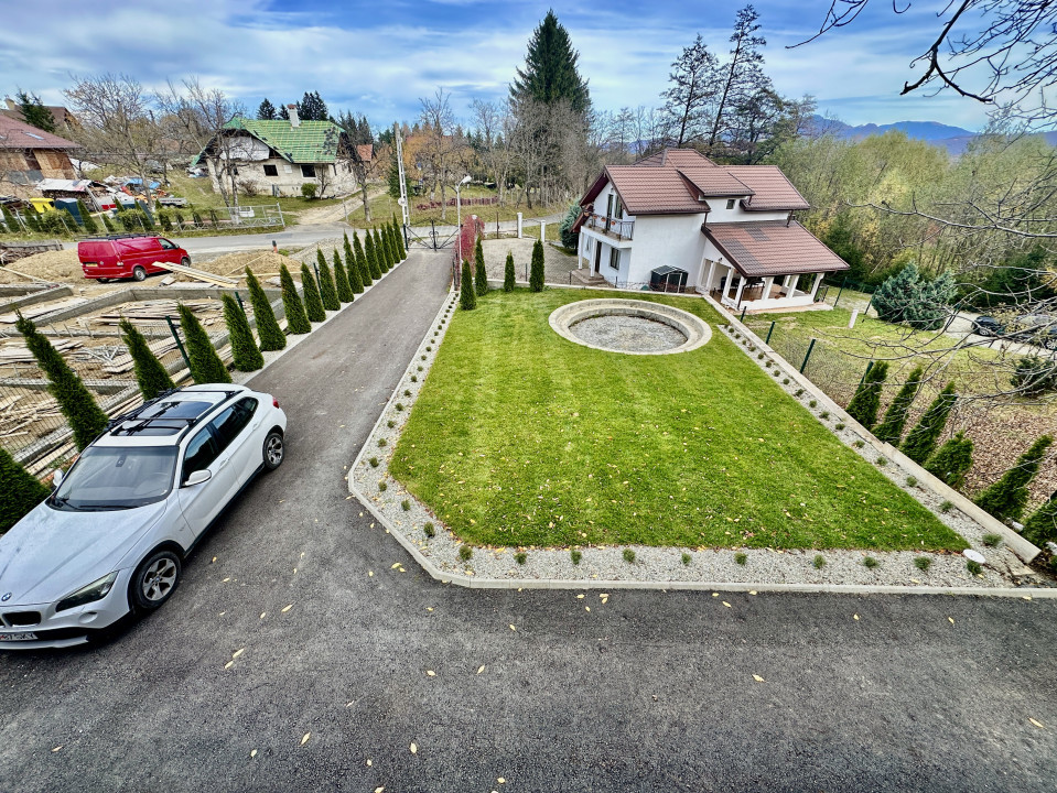 Vilă de lux cu vedere la Munții Bucegi, aproape de Castelul Bran, COMISION 0%!!