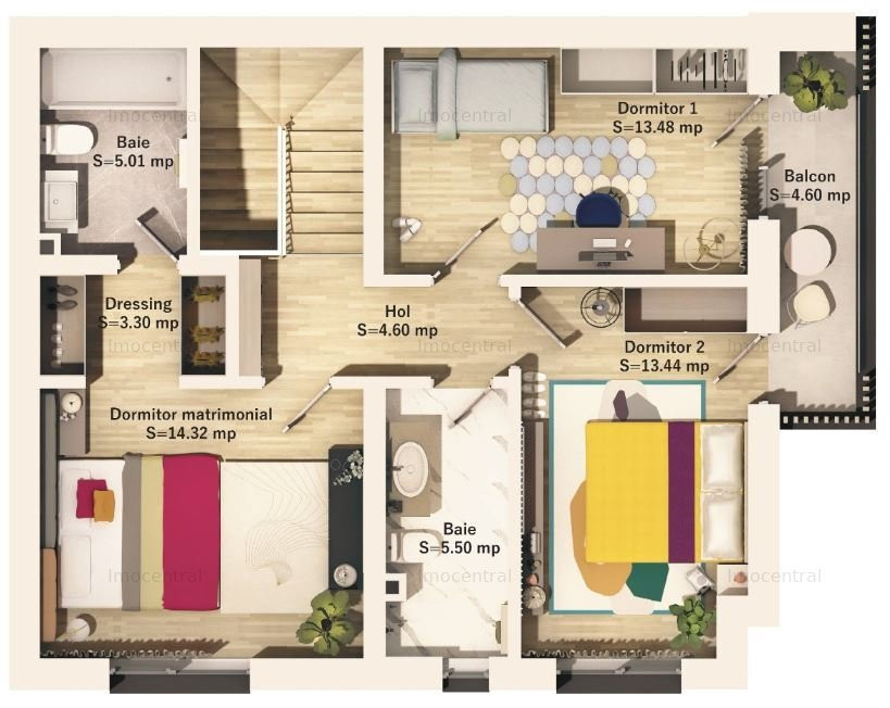 Casa cuplata, zona Parcul Poligonului, Floresti
